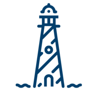 Icon Leuchtturm Blau