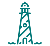 Icon Leuchtturm Seegrün