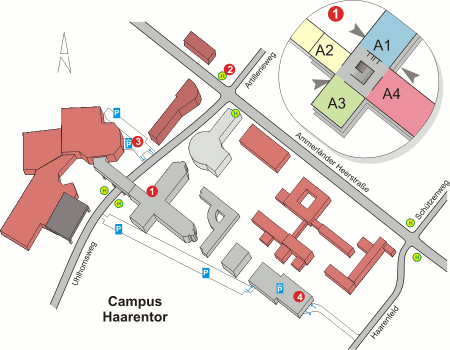 Lageplan des "Campus Haarentor"