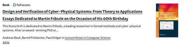 Picture of the Springer Festschrift