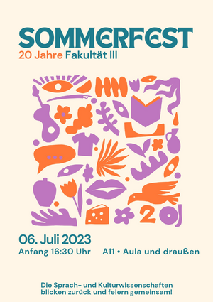 Plakat Sommerfest Fakultät III