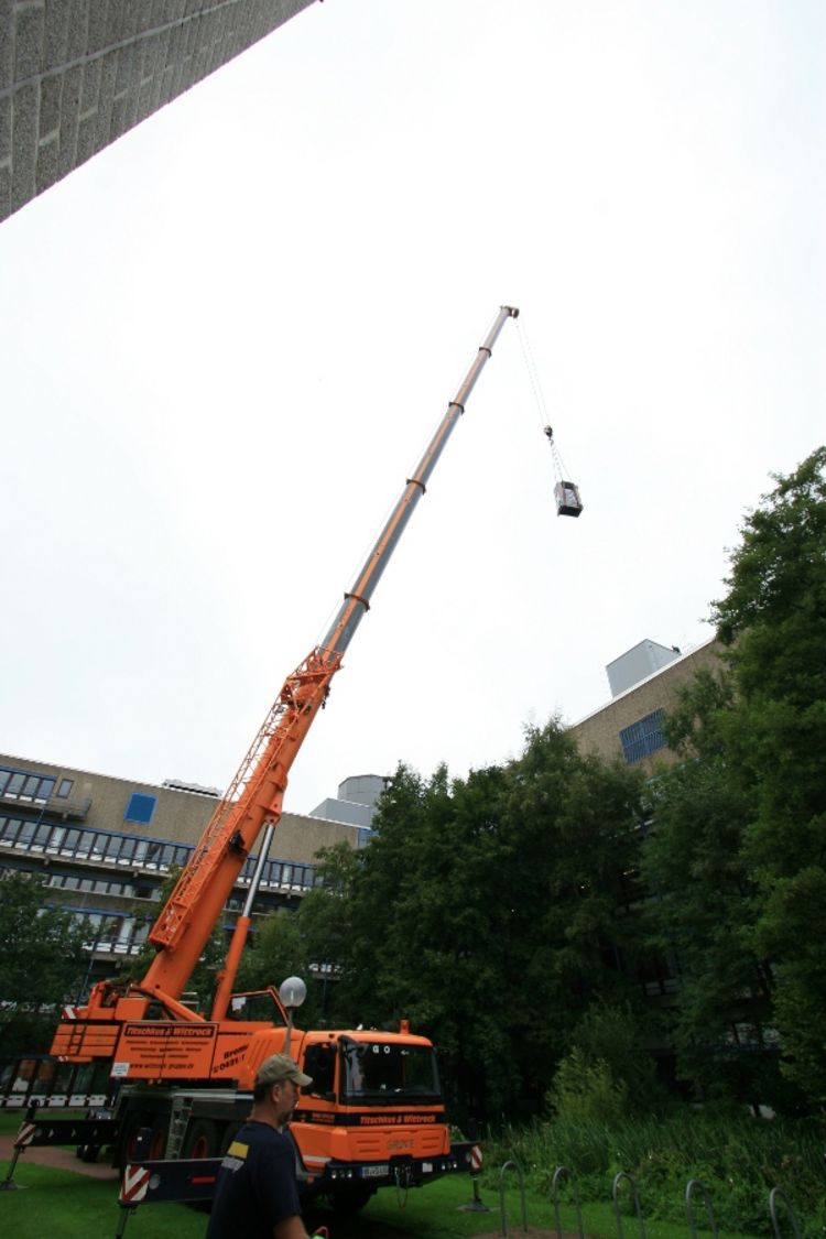 Kraneinbringung der Racks