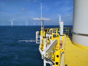 Radioempfangsstation im Windpark