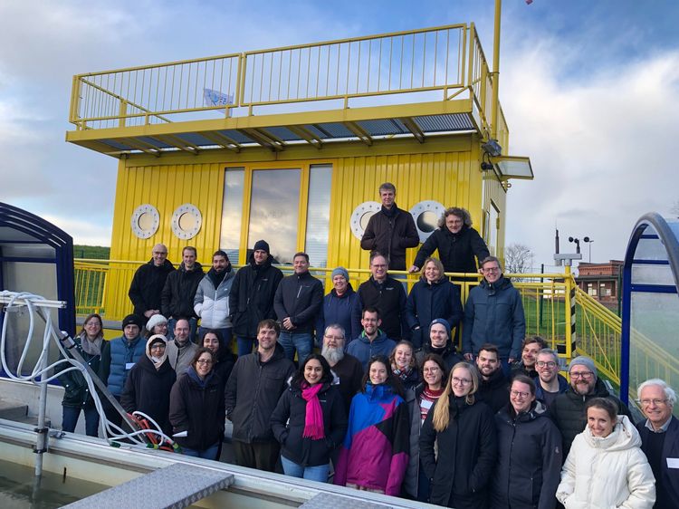 16.01 - 17.01.2023: BASS group met for a winter retreat at ICBM in Wilhelmshaven, and planned joint mesocosm and field study (Photo: Hermann Bange).