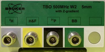 Frontansicht Probenkopfanschlüsse TBO-Probenkopf
