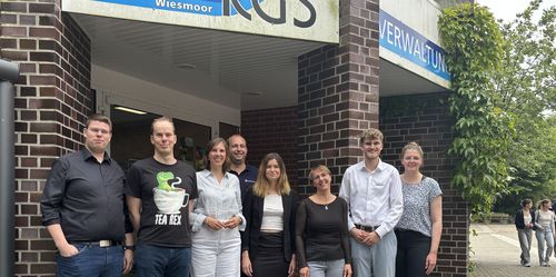 Dr Lars Mohrhusen at the KGS Wiesmoor alumni day