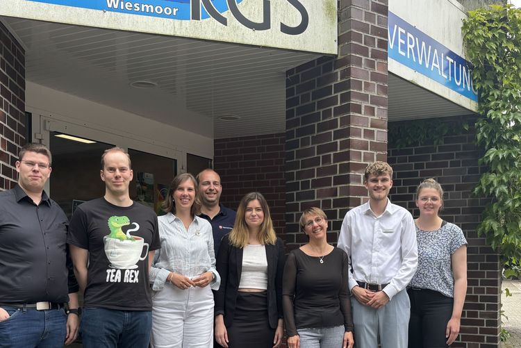 Dr. Lars Mohrhusen beim Ehemaligentag der KGS Wiesmoor