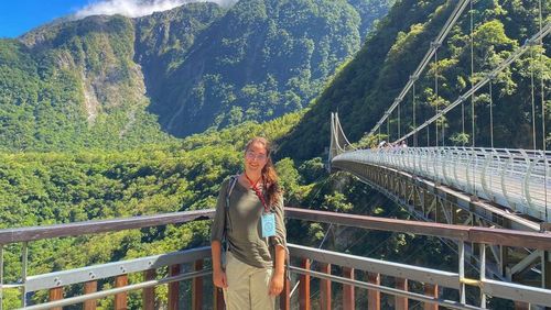 Luisa Fischer explored the Taroko National Park in eastern Taiwan on an excursion. Lusia Fischer