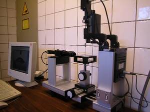 Photograph: Instrumentation for contact angle measurement