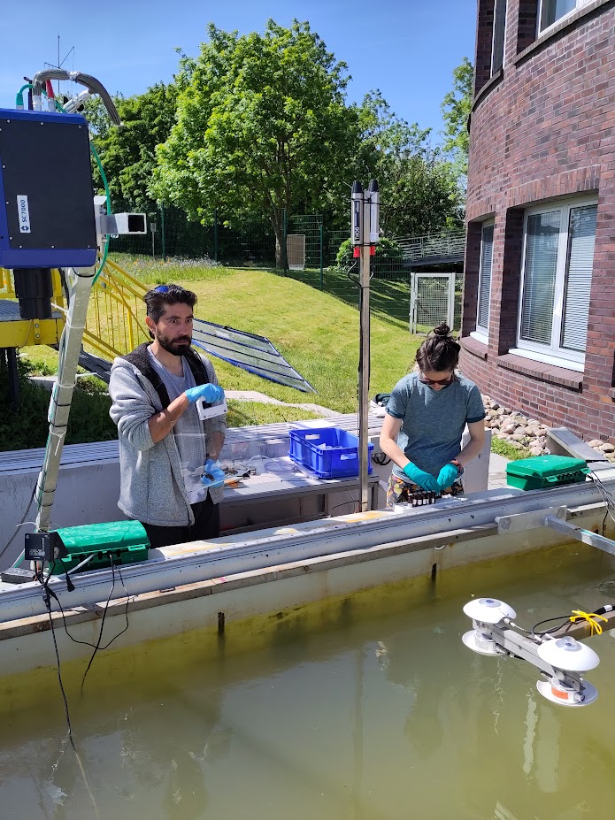 15.05 - 16.05.2023:BASS team conducted a 5 week experiment in the Sea-Surface Facility at the Centre of Marine Sensors in Wilhelmshaven. 