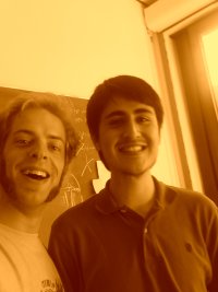 Luis and Oliver in the Office