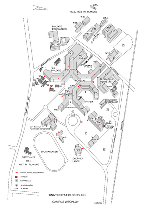 Campus Wechloy map