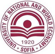 Logo der University of National and World Economy Sofia