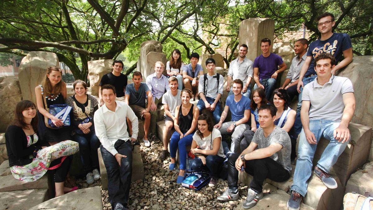 Gruppenbild von internationalen Studierenden