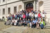 Group photo in front of Lüneburg Town Hall