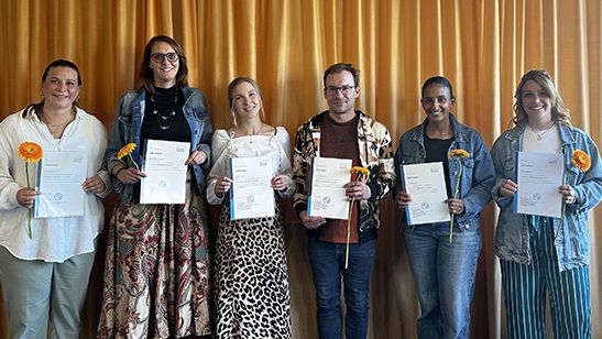 Sechs der acht Teilnehmenden aus Jugendhilfe, Förderung und Therapie sowie dem Sozial- und Gesundheitsbereich.