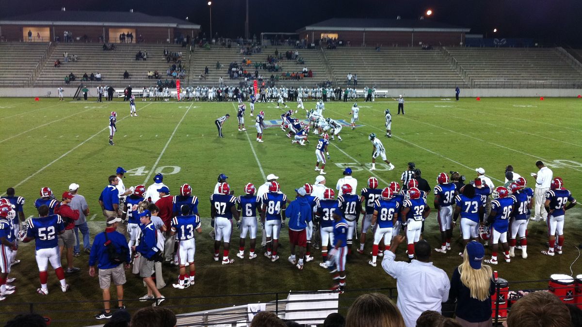 Football-Spiel der Wolves an der University of West Georgia