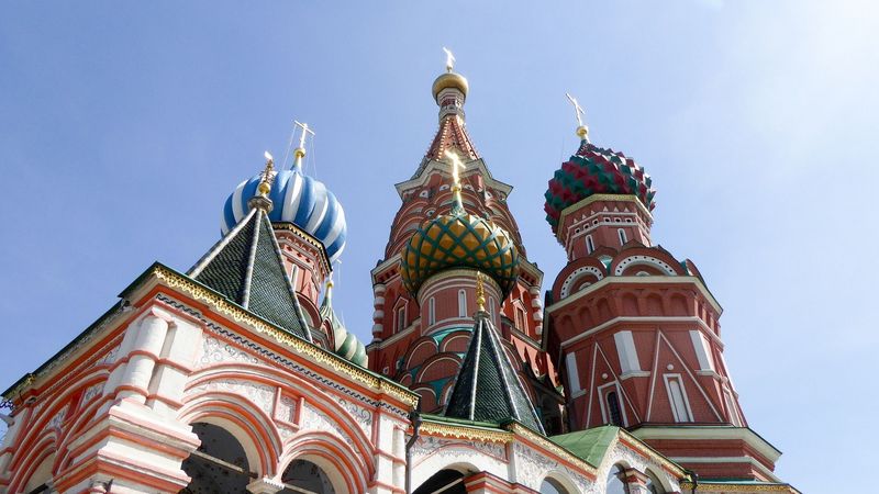 Die orthodoxe Basilius-Kathedrale in Moskau.