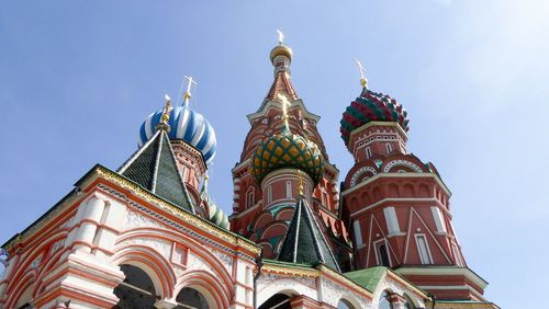 The Orthodox St Basil's Cathedral in Moscow.