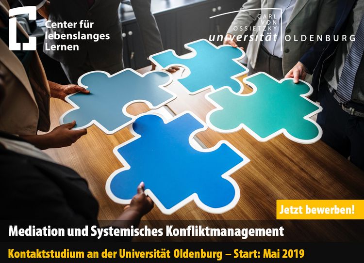 Bild: Anzeige Kontaktstudium Mediation und Systemisches Konfliktmanagement