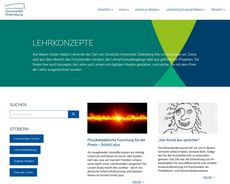 Image detail from the homepage of the teaching concepts collection of the University of Oldenburg