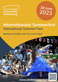 Programmflyer zum Internationalen Sommerfest 2023