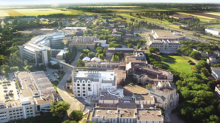 Luftaufnahme des Campus der University of Saskatchewan