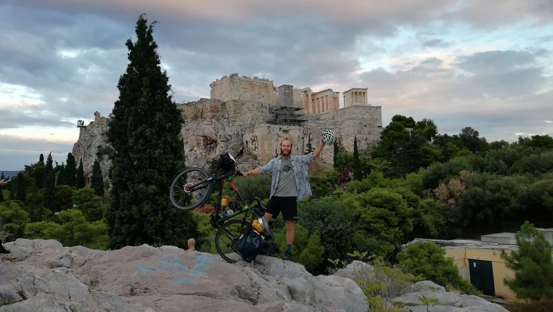 Lennart Zembsch auf seiner Radtour nach Griechenland