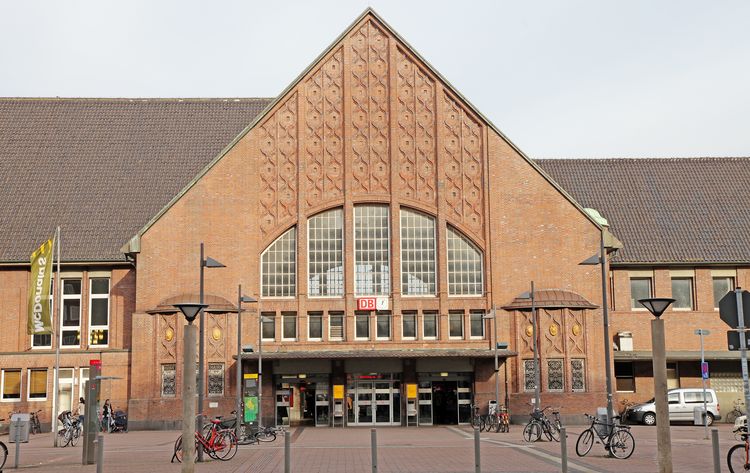 Main train station in Oldenburg