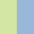 Quadrat, deren linke Hälfte grün ist und die rechte Blau