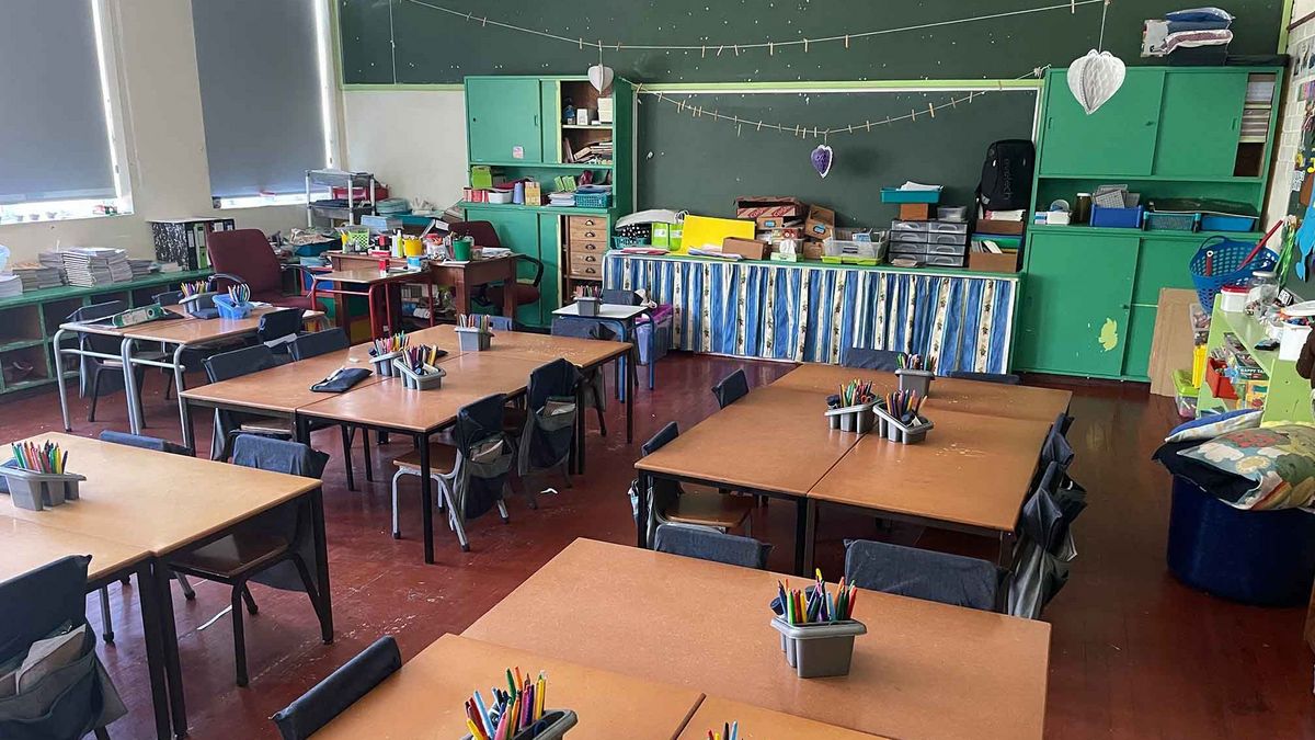 Classroom at Fish Hoek Primary School, Cape Town.