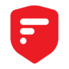2FAS logo: a red protective shield with three white bars on it