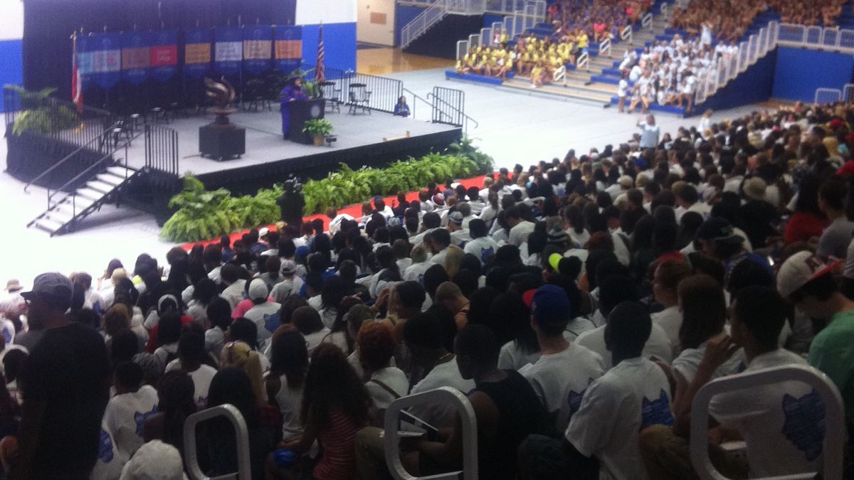 Welcoming the new students at the University of West Georgia