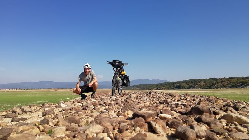 Student Lennart Zembsch auf seiner Fahrradtour nach Griechenland