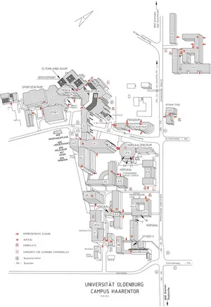 Lageplan campus Haarentor