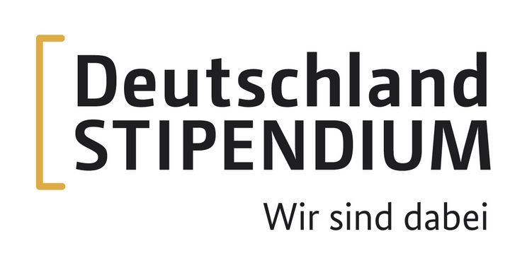 Logo Deutschlandstipendium – Wir sind dabei