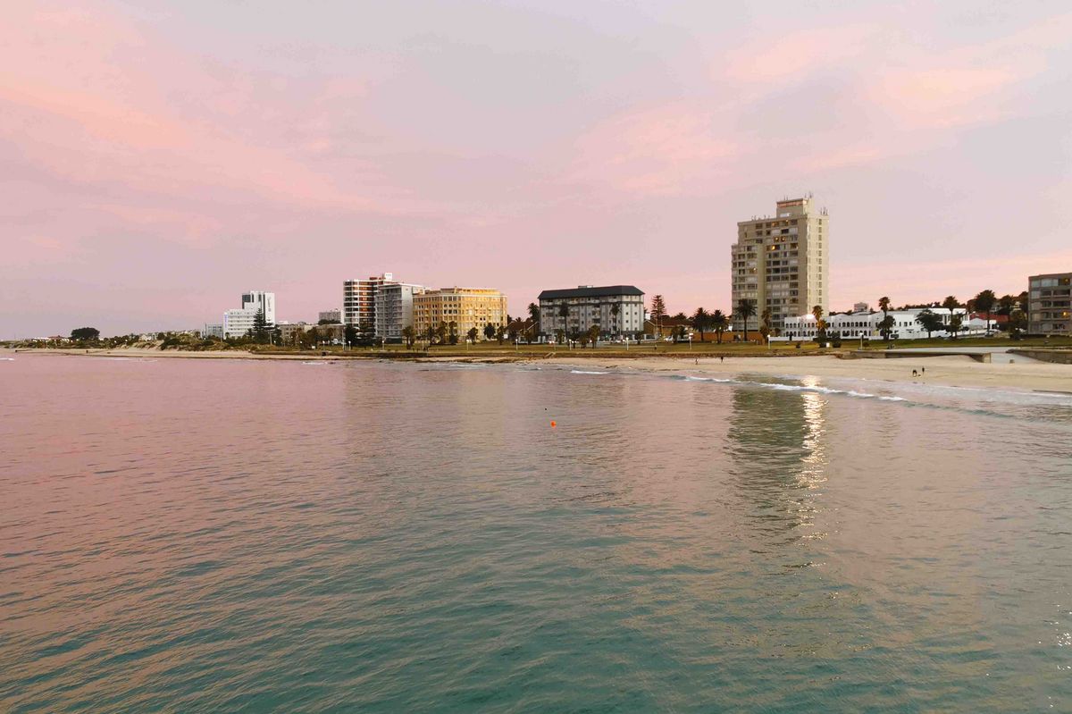View of Gqeberha/Port Elizabeth by the sea 