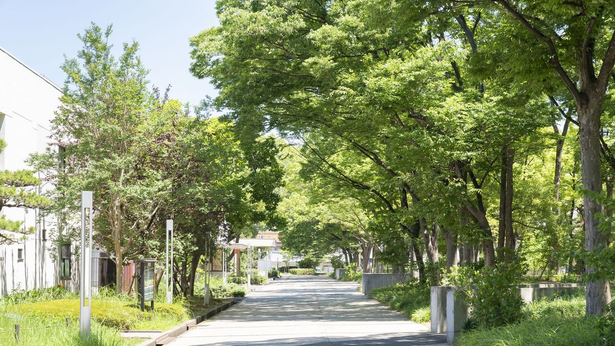 Osaka Metropolitan University Park auf dem Campus 