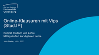 PDF Folien Online-Klausuren mit Vips in Stud.IP