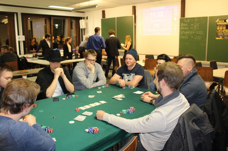 Poker player at the poker table