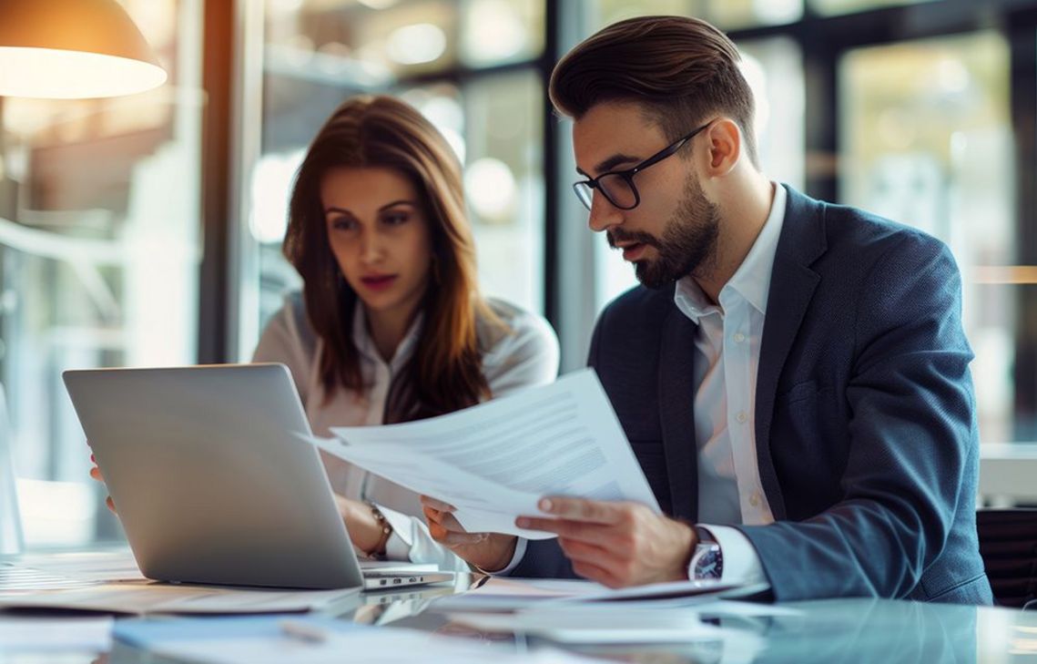 business, laptop, businesswoman, people, computer, businessman, office, woman, meeting, working, team, teamwork, group, couple, businesspeople, work, smiling, sitting, talking, communication, desk, executive, internet, manager, two