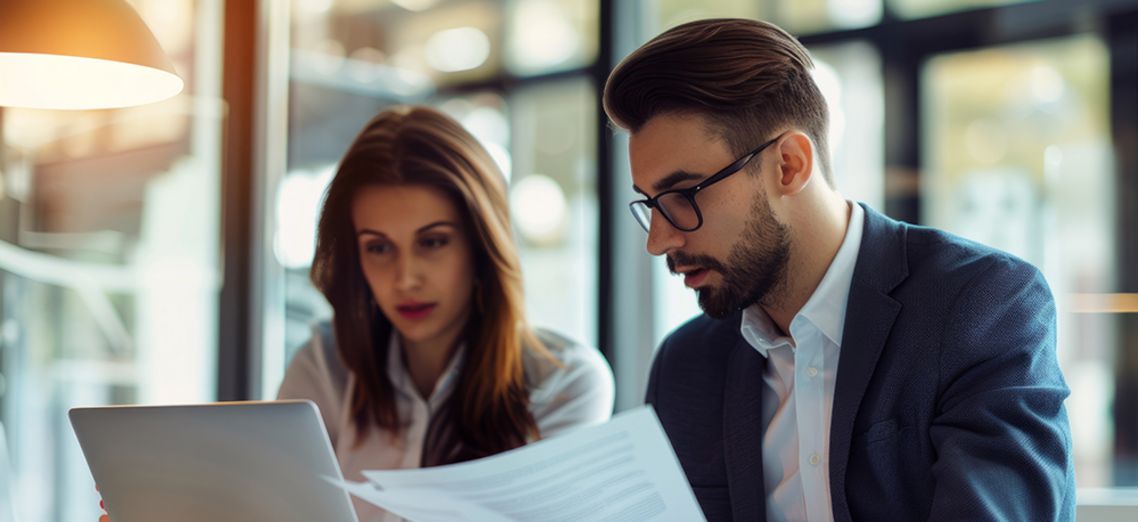 business, laptop, businesswoman, people, computer, businessman, office, woman, meeting, working, team, teamwork, group, couple, businesspeople, work, smiling, sitting, talking, communication, desk, executive, internet, manager, two