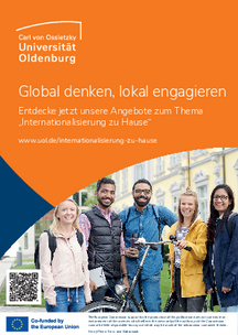 Flyer zu den Angeboten von Internationalisierung zu Hause