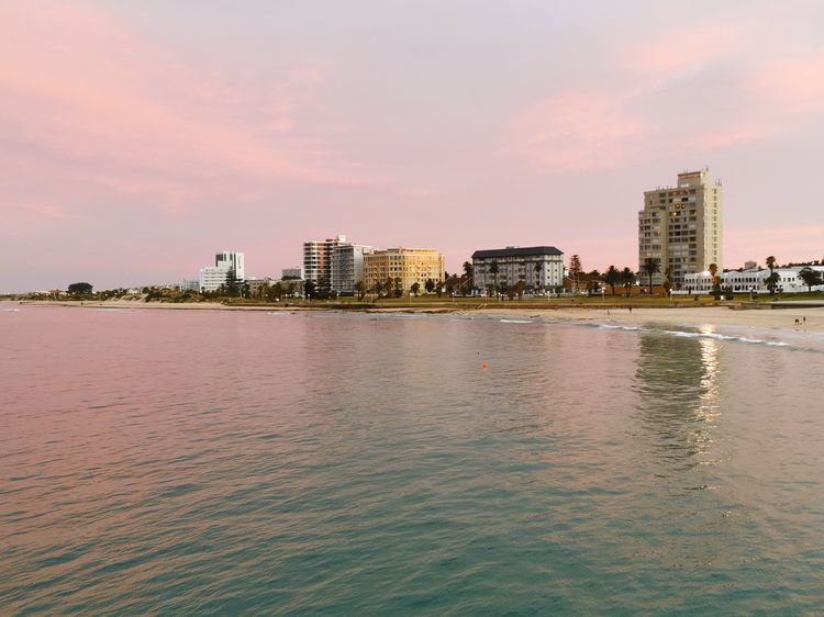 Blick auf Gqeberha/Port Elizabeth vom Wasser