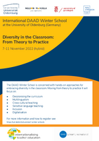 Einladung zur DAAD Winter School 2022: Diversity in the Classroom: From Theory to Practice