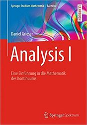 Buchcover: Daniel Grieser - Analysis I