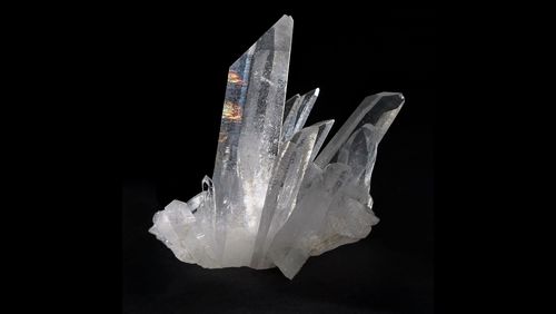 Close-up of a quartz crystal