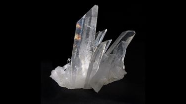 Close-up of a quartz crystal