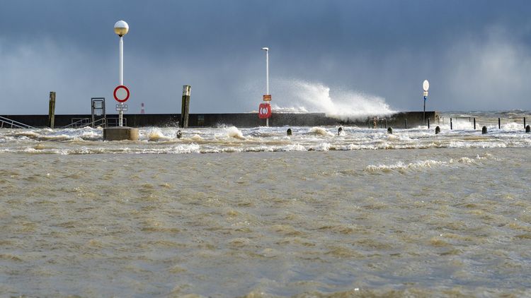 Sturmflut in Wilhelmshaven