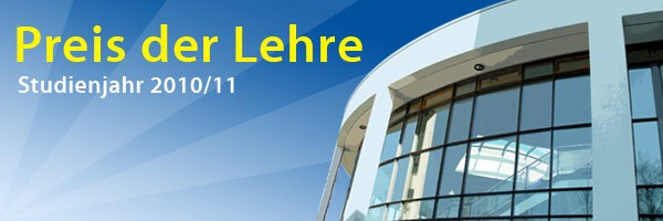 Flyer für den Preis der Lehre im Studienjahr 2010/11